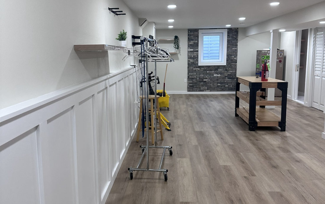 Basement after finishing