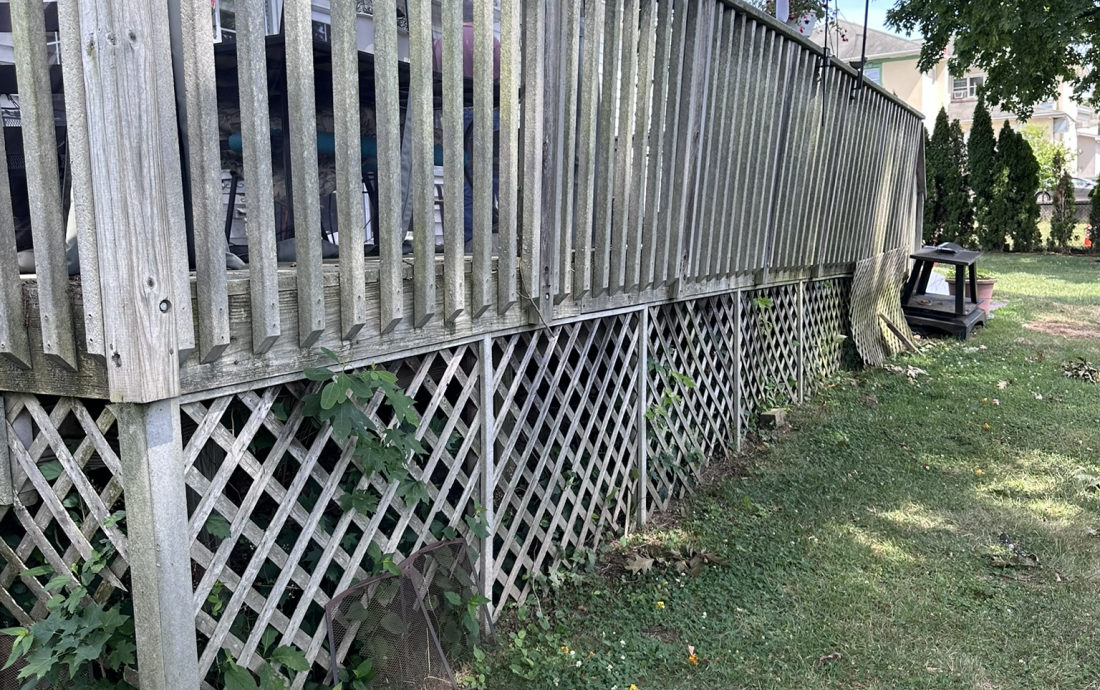 Yard before deck build