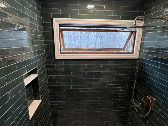 Completed bathroom in North Haledon, NJ