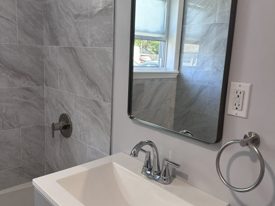 Completed bathroom in Wayne, NJ