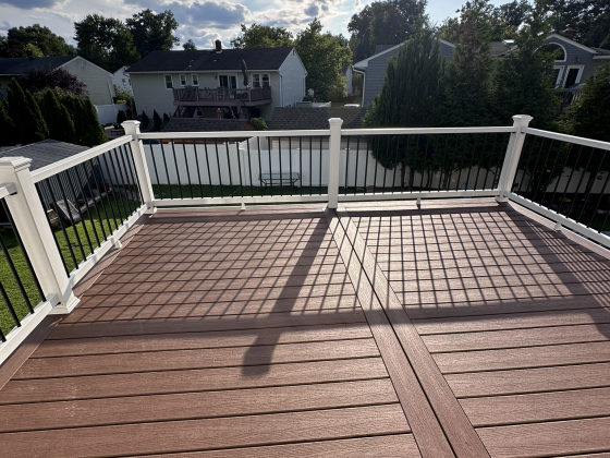 Custom deck in Westwood, NJ